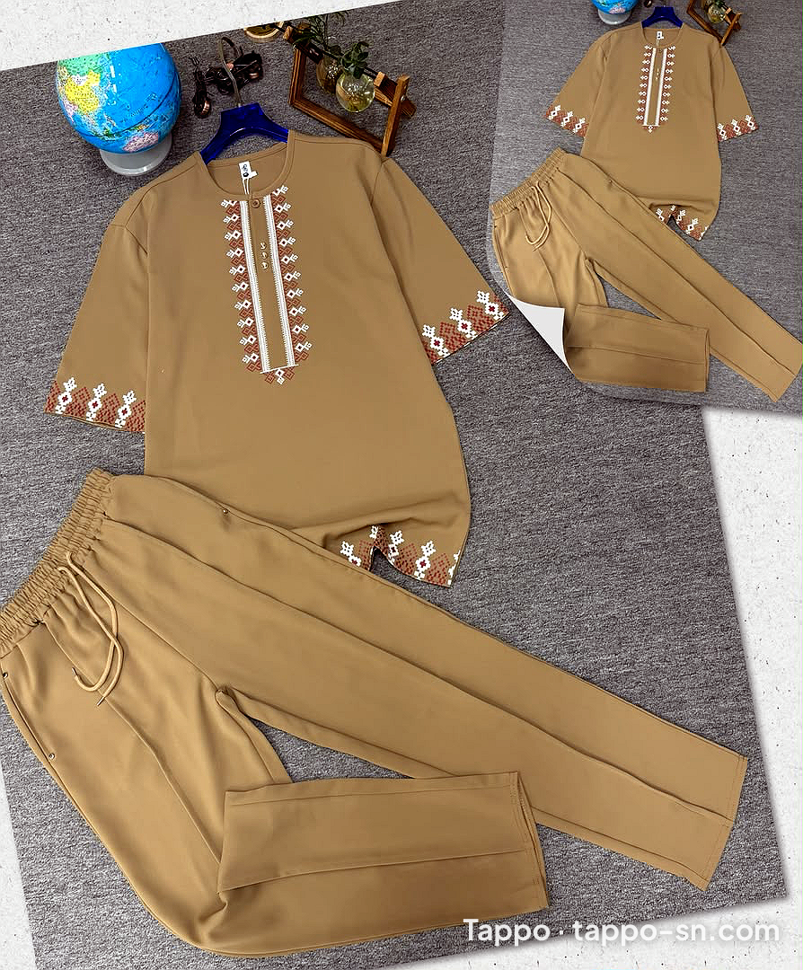 Tenue traditionnelle homme beige à vendre à Dakar - Point E – photo 1