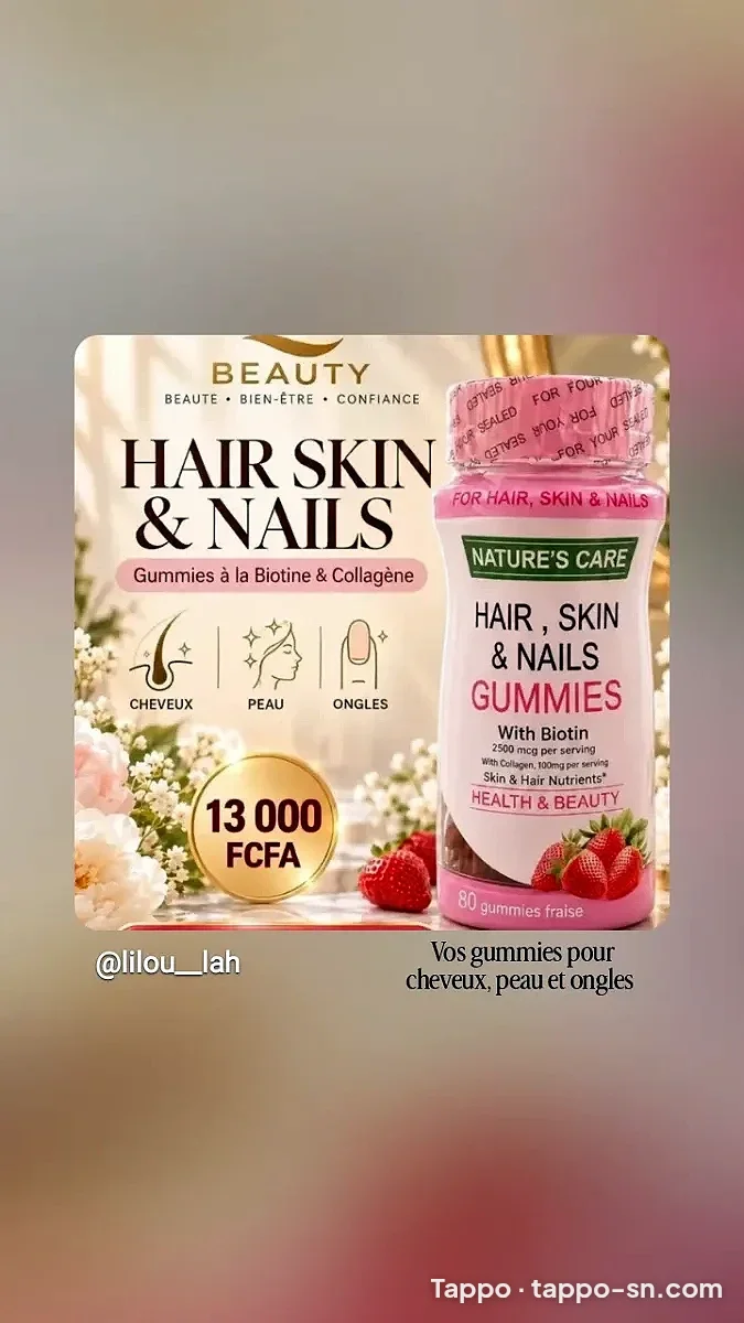 Gummies cheveux peau ongles Nature's Care à vendre à Dakar – photo 1