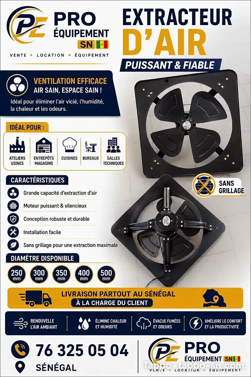 Extracteur d'air Copchi de 250mm à 500mm à vendre à Dakar – photo 1