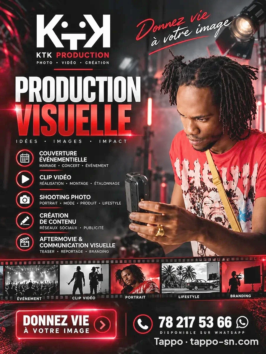 Production visuelle et shooting photo à Dakar – photo 1