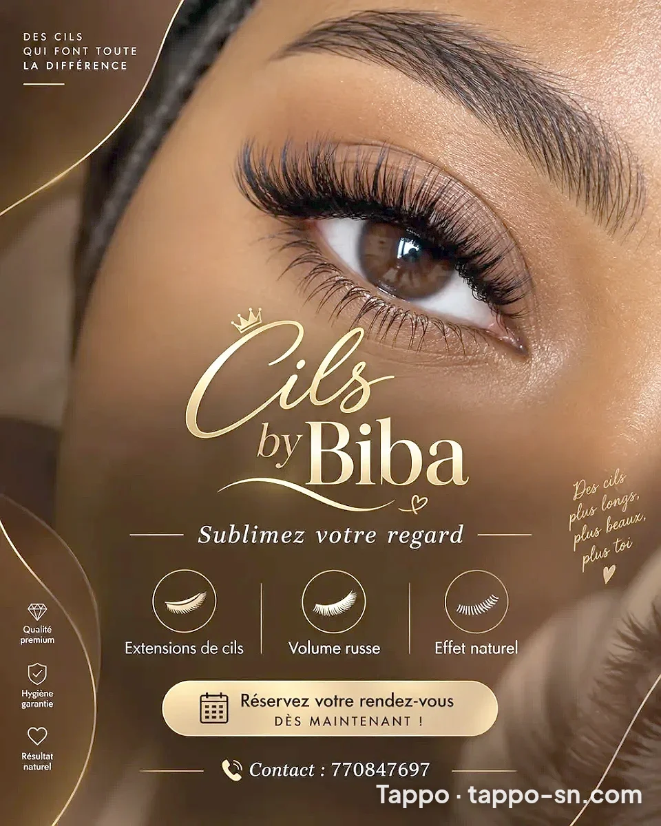 Pose d'extensions de cils et volume russe - Cils by Biba à Dakar – photo 1