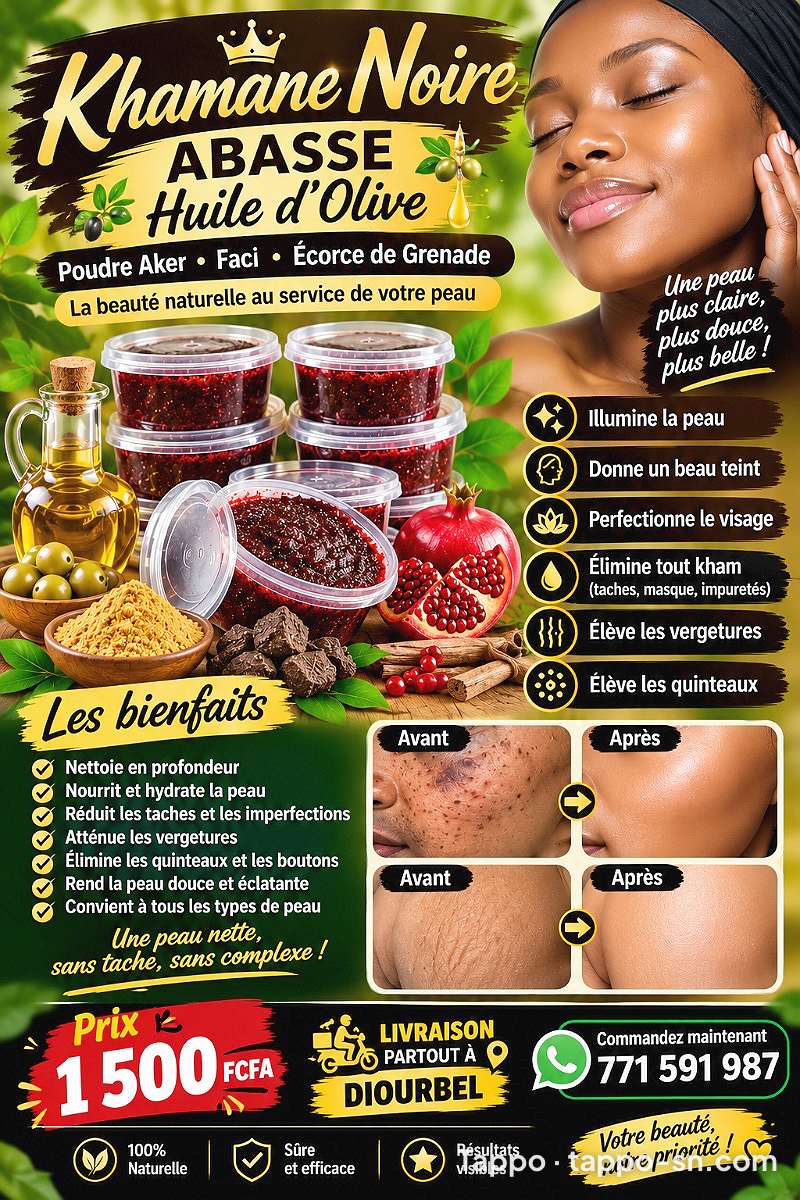 Khamane Noire Abasse Huile d'Olive à vendre à Dakar – photo 1