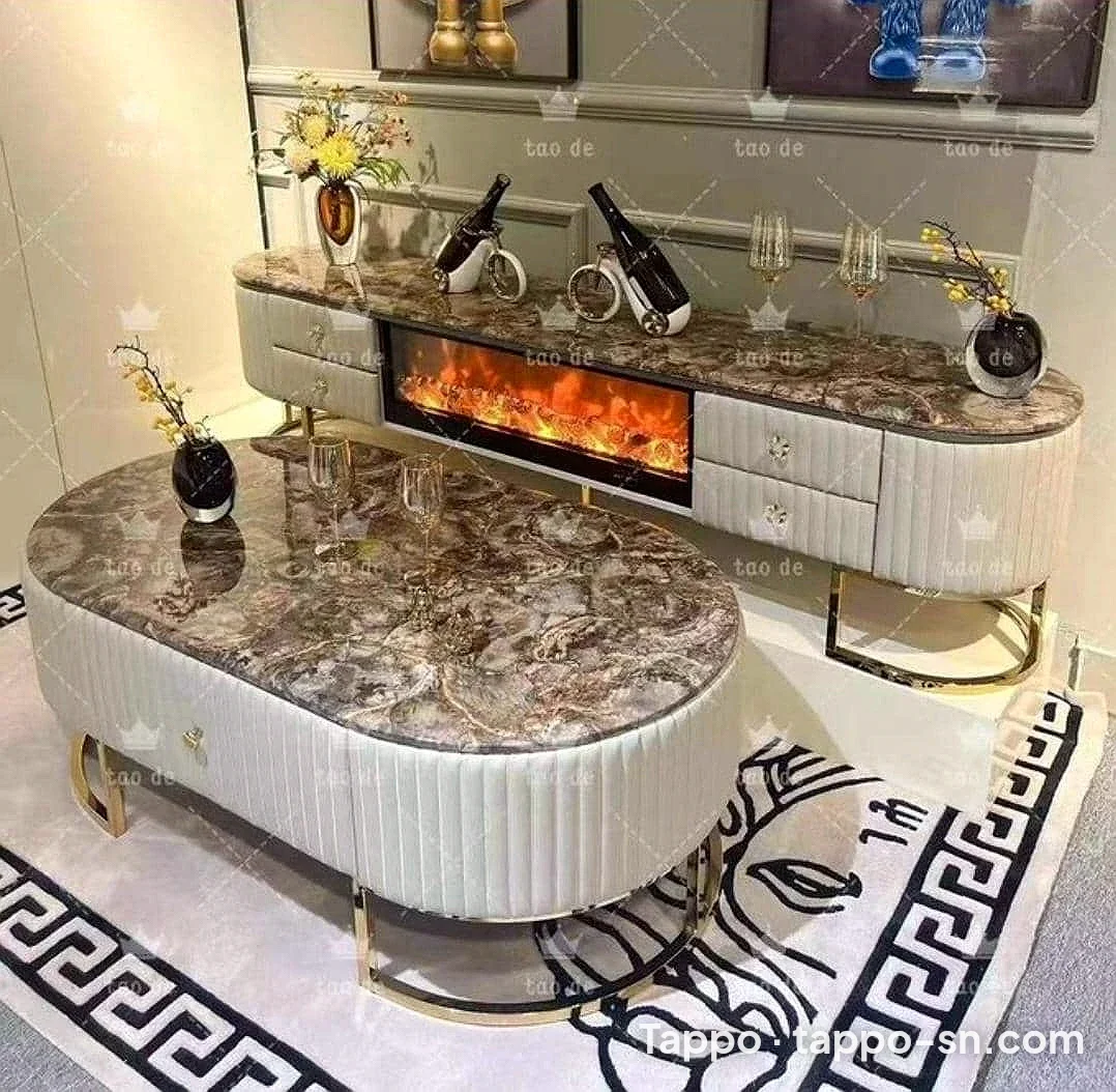 Ensemble Table Tv avec Cheminé et Table Basse à vendre à Mbour – photo 1