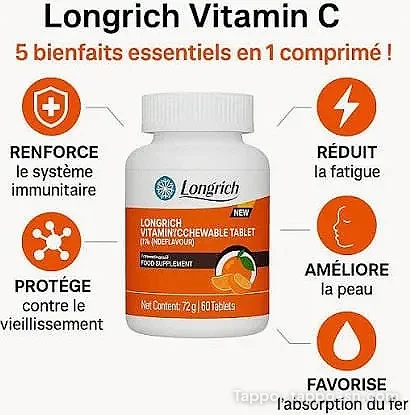 Longrich Vitamin C 60 comprimés à vendre à Dakar – photo 1