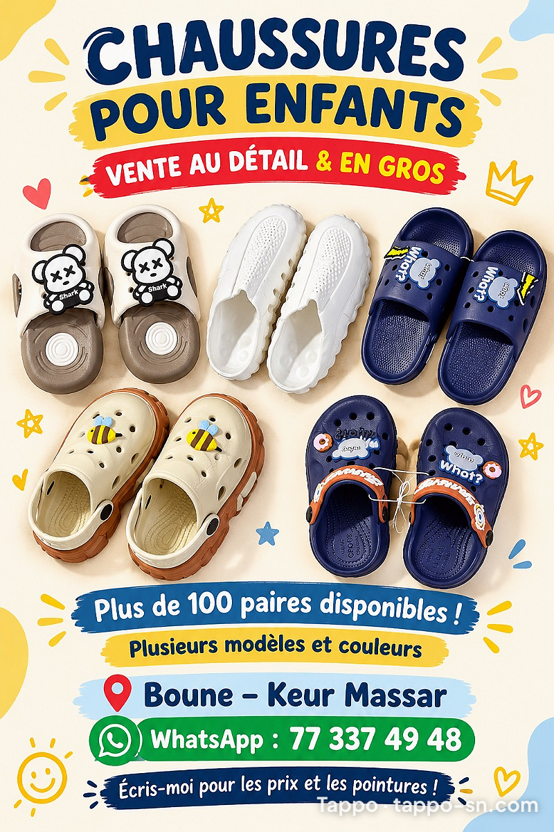 Chaussures pour enfants à vendre à Dakar – photo 1