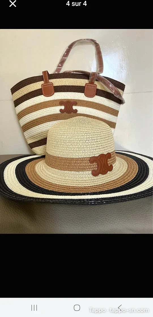 Ensemble sac et chapeau paille à vendre à Dakar – photo 1