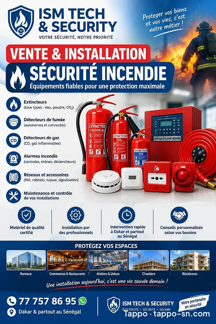 Vente et installation securite incendie equipements à Dakar – photo 1