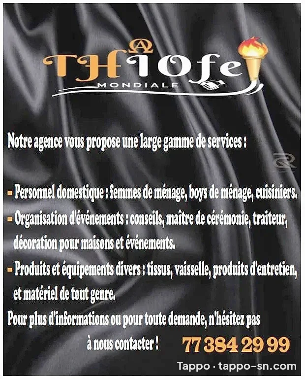 Agence Thiofe Mondiale : personnel, événements et équipements à Dakar – photo 1