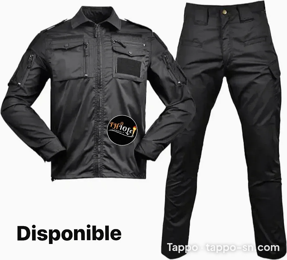 Tenue de sécurité Ensemble veste et pantalon tactique noir à vendre à Dakar – photo 1