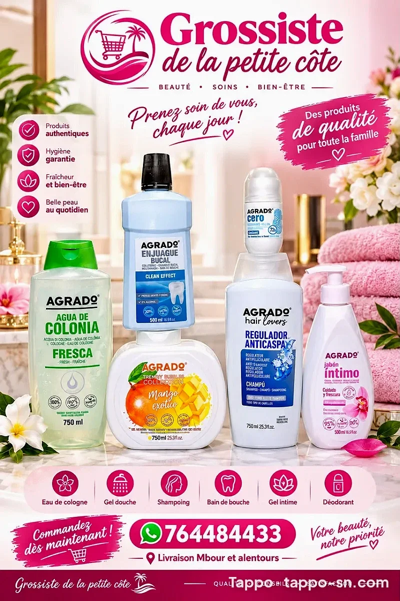 Pack 6 produits cosmétiques Agrado à vendre à Mbour – photo 1