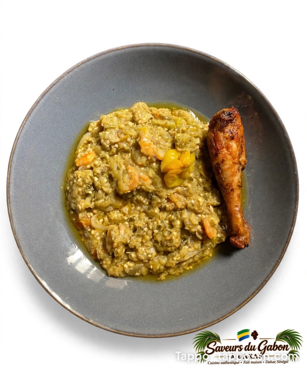 Plat d’aubergine poulet frit à Dakar – photo 1