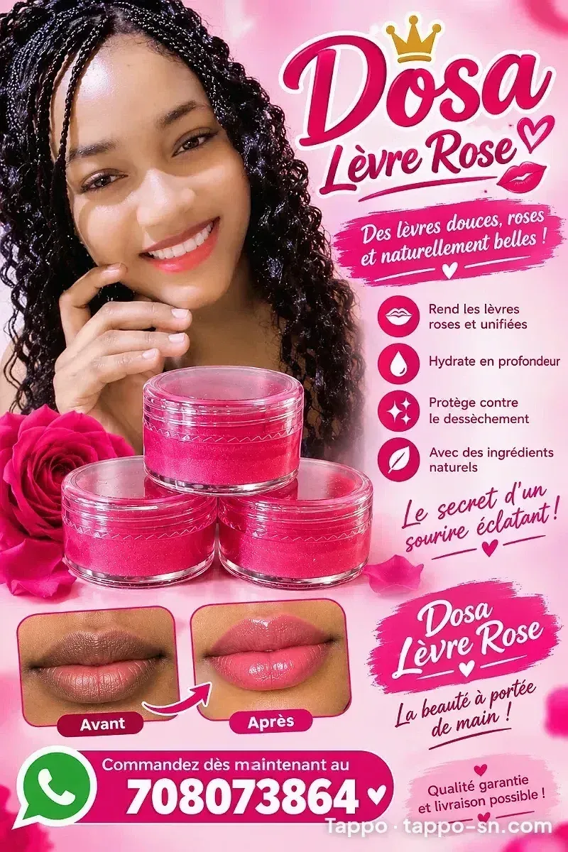 Baume Lèvre Rose Dosa à vendre à Thiès – photo 1