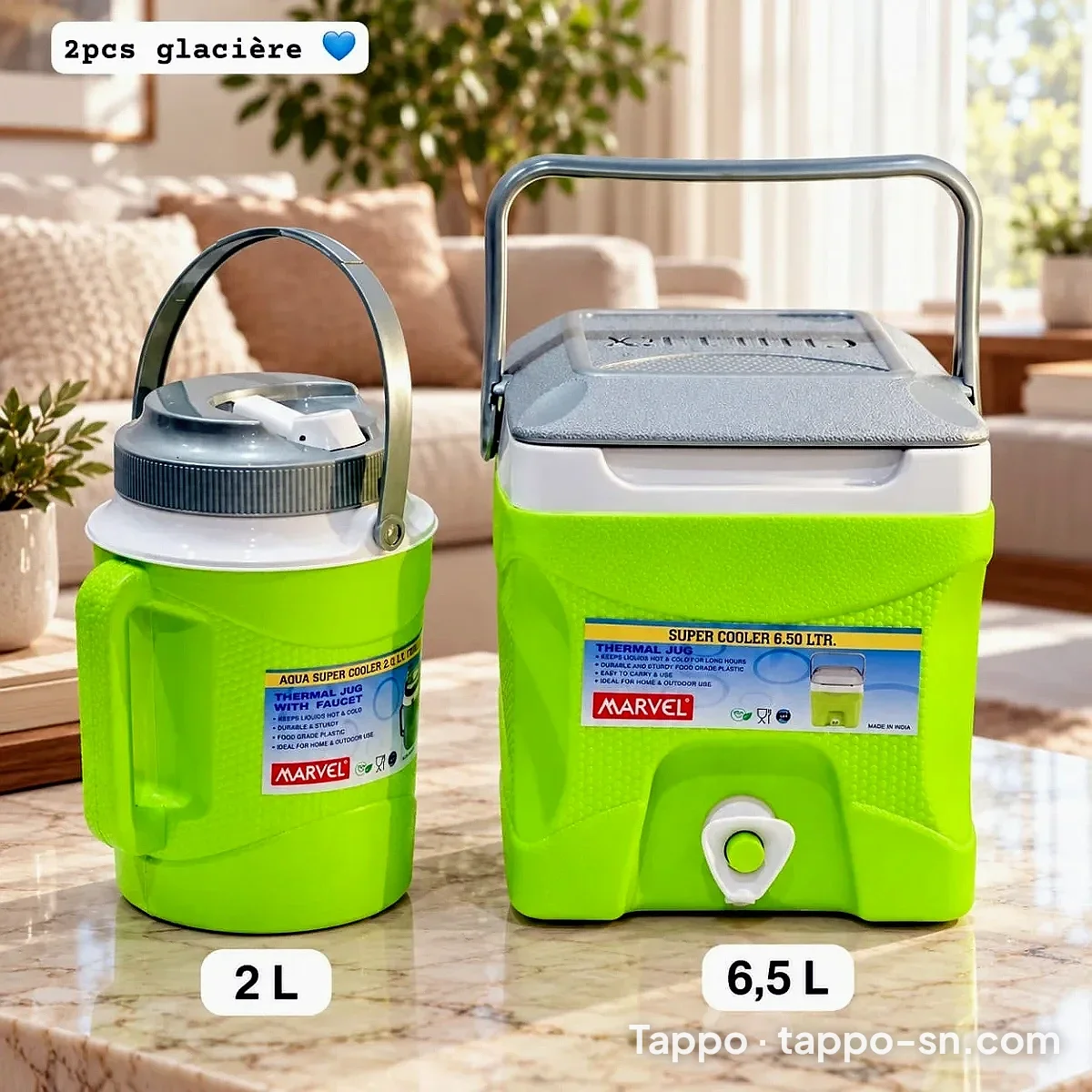 Lot de 2 pieces glaciere Marvel 2L et 6,5L à vendre à Dakar – photo 1