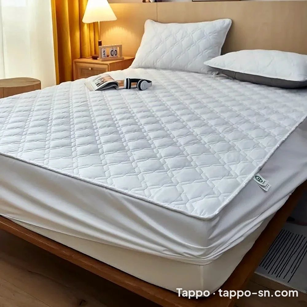 Protège-matelas matelassé blanc à vendre à Dakar – photo 1