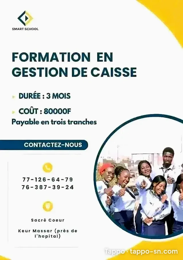 Formation en gestion de caisse 3 mois à Dakar – photo 1